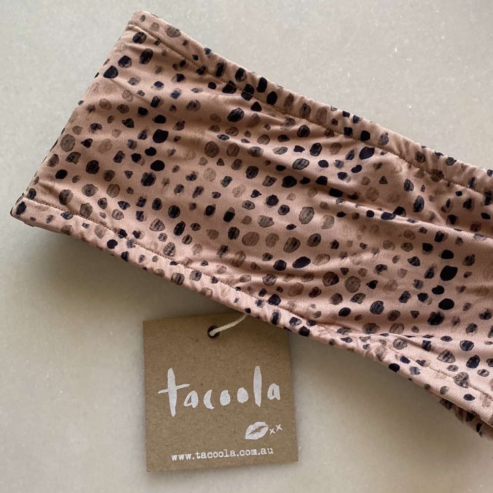 ♥️… Tacoola Bikini Reversible Animal Print Tube Top